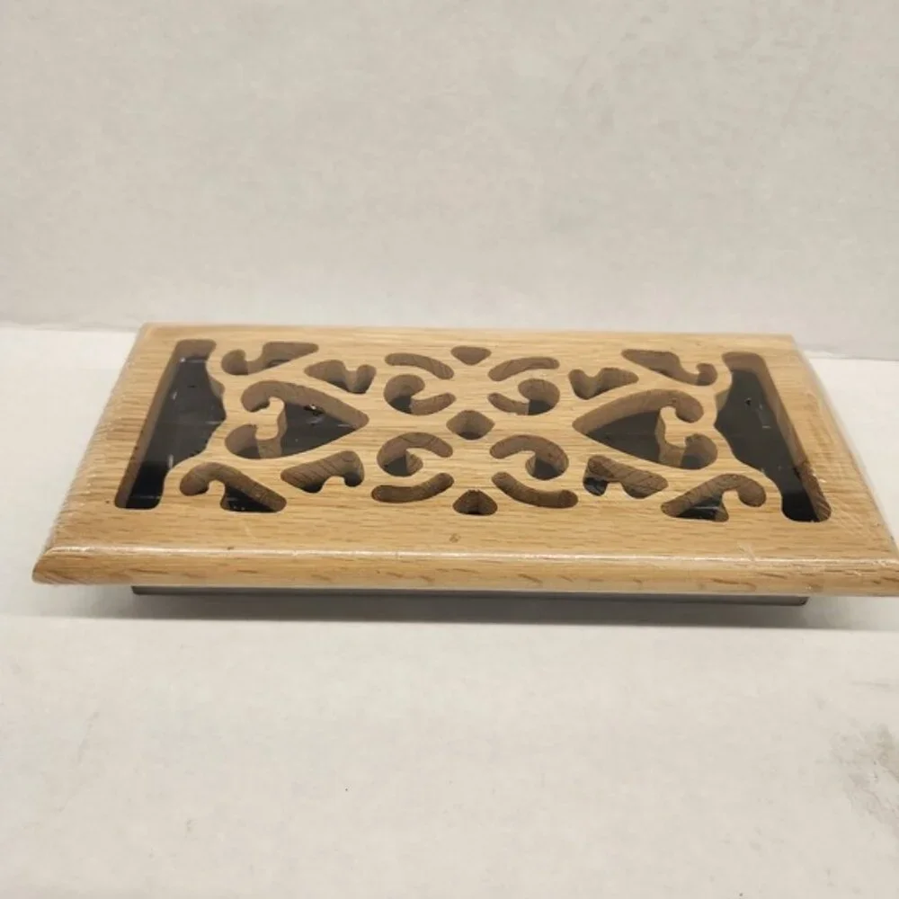 Imperial Oak 4x10 Floor‎ Register Vent Cover Decorative Scroll Design New